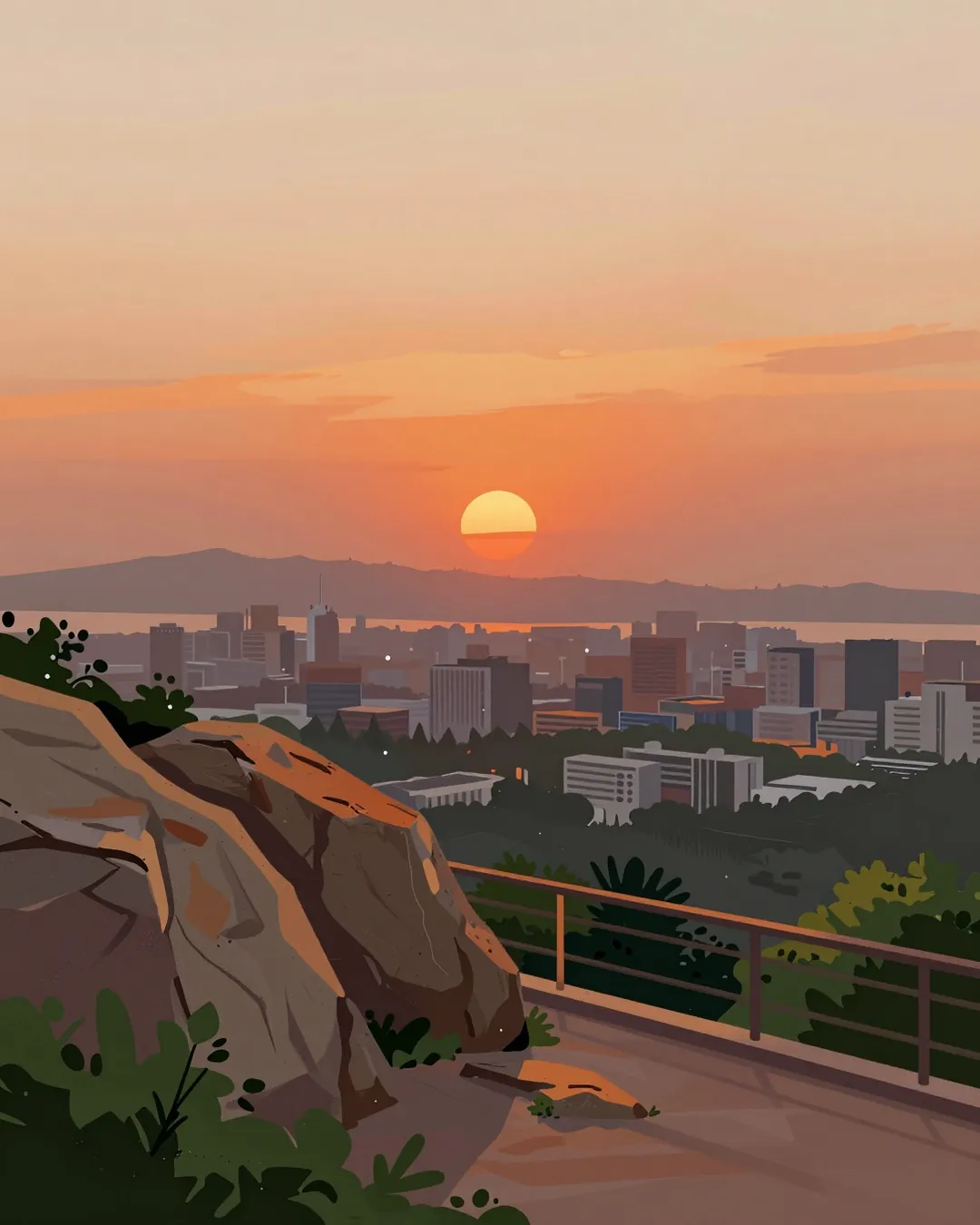subi pela Pai Zé hoje cedo. as pernas tremem, mas olha esse céu
